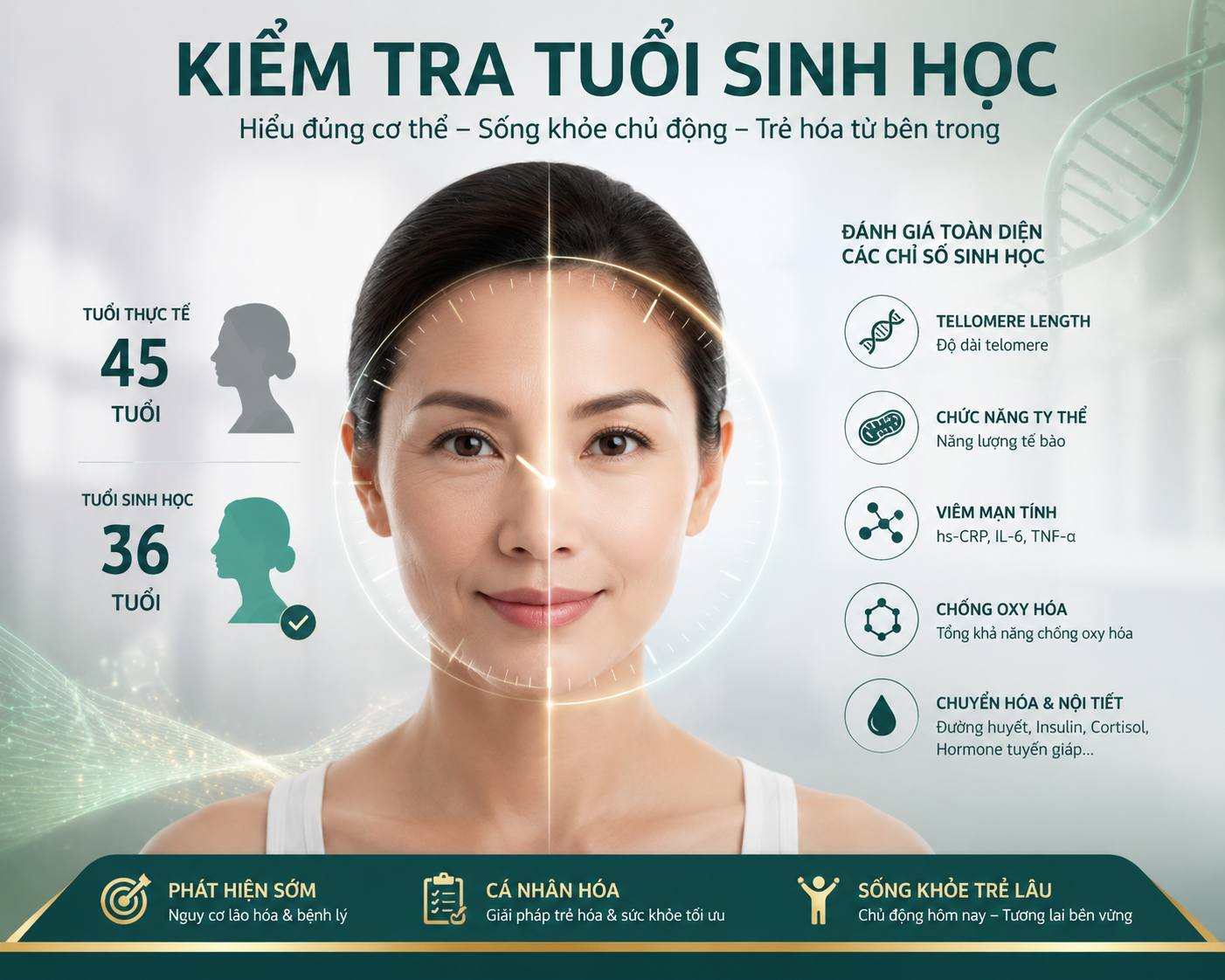Kiểm tra tuổi sinh học bằng cách nào?